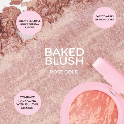 MCoBeauty Baked Blush Rose Gold 0.14oz - New
