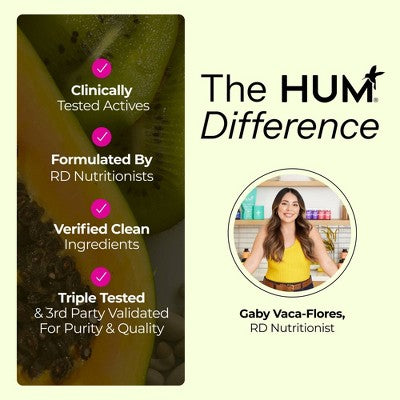 HUM Nutrition Flatter Me Fiber GLP-1 Booster Dietary Supplements 4oz - Imperfect Container