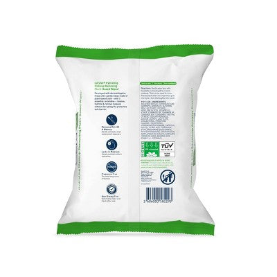 CeraVe Hydrating Makeup Remover Wipes, Plant Based Facial Cleansing Wipes 25ct - Imperfect Container