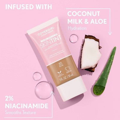 COVERGIRL Clean Fresh Skin Milk Foundation Dewy Finish 530 Fair/Light 1 fl oz - Imperfect Container