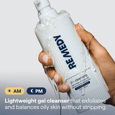 Remedy Skin Gel-to-Foam Gentle Exfoliating Cleanser 12 fl oz - Imperfect Container