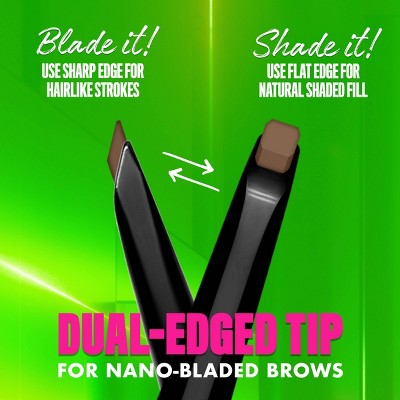 NYX Professional Makeup Brow Blade & Shade Nano Mechanical Brow Pencil Chocolate 0.002oz - Imperfect Box