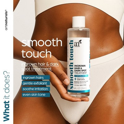 artnaturals Smooth Touch Ingrown Hair and Dark Spot Treatment 8 fl oz. - New