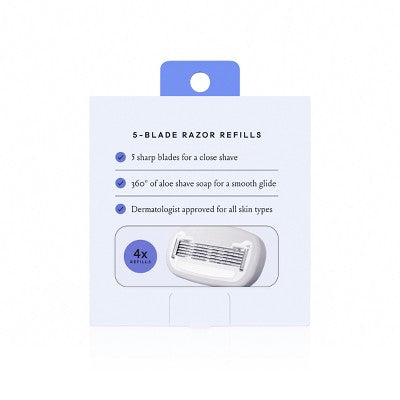 Billie Women's 5-Blade Razor Refill 4ct - Imperfect Box