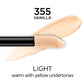 L'Oreal Paris Infallible Full Wear, Full Coverage, Waterproof Concealer 355 Vanilla 0.33 fl oz - New