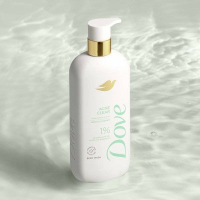 Dove Serum Body Wash Acne Clear 18.5 fl oz - Imperfect Container