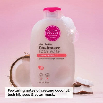 eos Shea Better Cashmere Body Wash Coconut Waters 16 fl oz - New