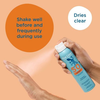 Blue Lizard Sport Mineral Sunscreen Spray SPF 50+ 5oz - Imperfect Container