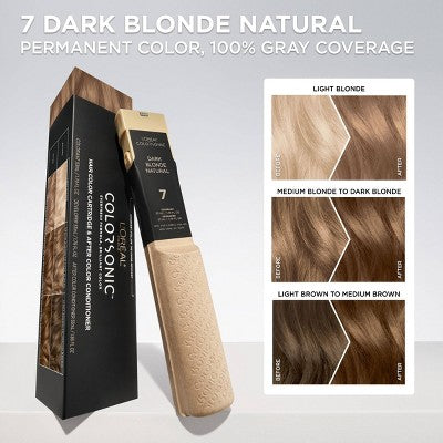 L'Oreal Paris Colorsonic  Permanent Hair Color Cartridge Dark Blonde Natural 7 - Imperfect Box