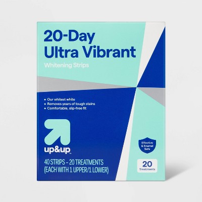 20-Day Ultra Vibrant Whitening Strips up&up - New