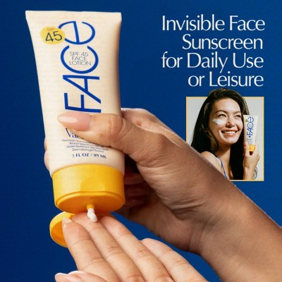 Vacation Sunscreen Classic Face Lotion SPF 45 3 fl oz - Imperfect Container