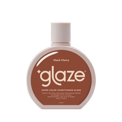Glaze SuperGloss Color Conditioning Hair Gloss Glace; Cherry Vibrant Red 6.4 fl oz - Imperfect Container