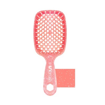 UNbrush Detangler Hair Brush Glitter Ruby - Imperfect Box