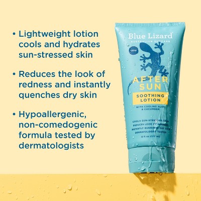 Blue Lizard After Sun Soothing Lotion 6 fl oz - New
