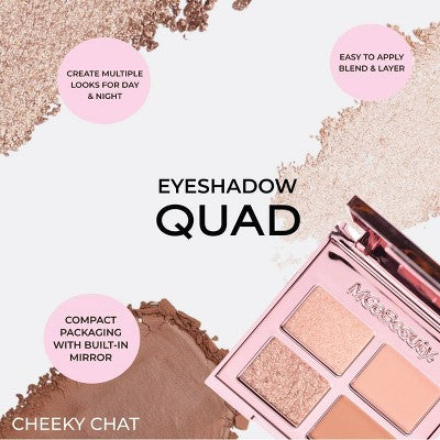 MCoBeauty Eyeshadow Palette Quad Cheeky Chat 0.12oz - New