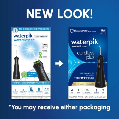 Waterpik Cordless Plus Rechargeable Water Flosser WP-462 Black - Imperfect Box