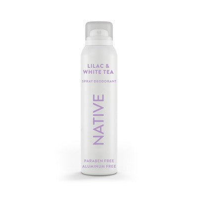 Native Spray Deodorant for Women & Men Lilac & White Tea Aluminum-Free 3.5oz - Imperfect Container