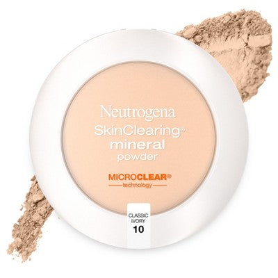 Neutrogena Skin Clearing Pressed Powder 10 Classic Ivory 0.38oz - Imperfect Container