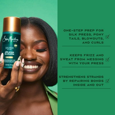 SheaMoisture Silk Press In a Bottle Prep Cream 3.3 fl oz - Imperfect Container