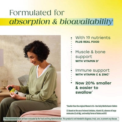 MegaFood Womens Multivitamin over 50 Vegetarian Tablets 60ct - New