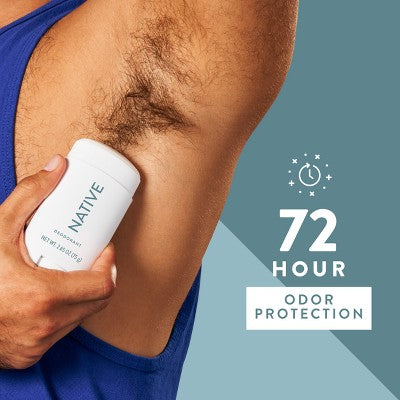 Native Solid Deodorant for Men Cashmere & Rain Aluminum-Free 2.65oz - New
