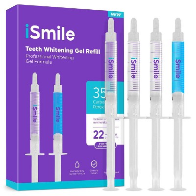 iSmile Teeth Whitening Gel Syringe Refill Pack 4ct - Imperfect Box