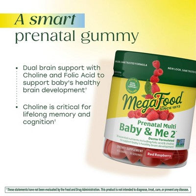 MegaFood Prenatal Gummy Vitamins 60ct - New