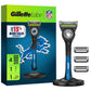 Gillette Labs Men's Special NFL Lions Edition Shaving Razor with 4 Refills and Magnetic Stand - New