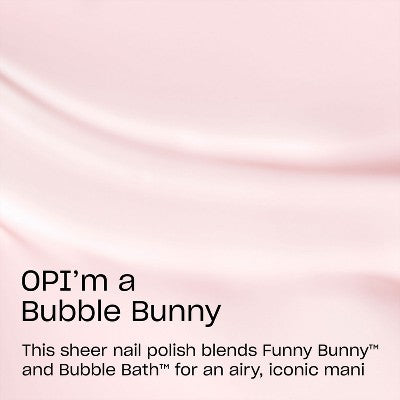 OPI Nail Lacquer Bubble Bunny 0.5 fl oz - New