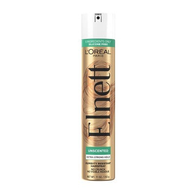 L'Oreal Paris Elnett Satin Extra Strong Hold Unscented Hair Spray 11oz - Imperfect Container