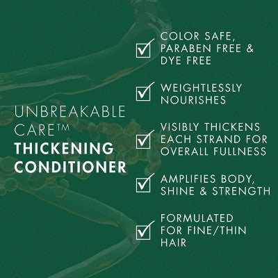 Nexxus Unbreakable Care Sulfate & Silicone Free Biotin Conditioner For Fine & Thin Hair with Keratin 13.5 fl oz - New