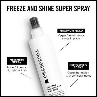 Paul Mitchell Freeze and Shine Super Spray 8.5oz - Imperfect Container