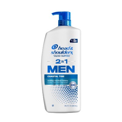 Head & Shoulders Men's 2-in-1 Shampoo and Conditioner, Anti-Dandruff Treatment, Full Thick for Daily Use, Paraben-Free 28.2 fl oz - Imperfect Container