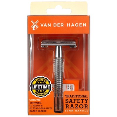 Van der Hagen Safety Razor with 5 Razor Blades - Imperfect Box
