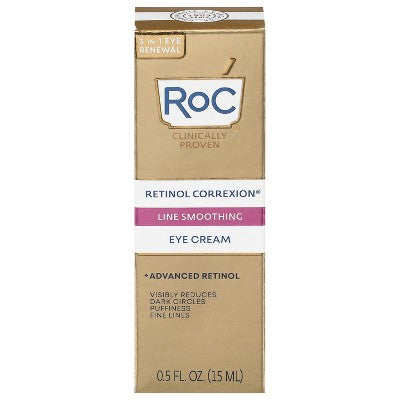 RoC Retinol Correxion Line Smoothing Anti-Aging Wrinkle Eye Cream 0.5 fl oz - Imperfect Box