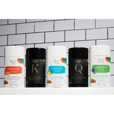 Play Pits Queen Natural Solid Deodorant 2.65oz - Imperfect Container