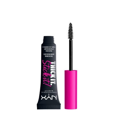 NYX Professional Makeup Thick It Stick It Brow Gel Mascara Black 0.23 fl oz - Imperfect Box
