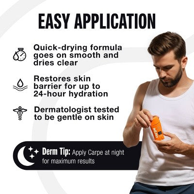 Carpe Men's 100H Sweat & Odor Control Antiperspirant Deodorant Bourbon Pepper 1.76oz - Imperfect Container