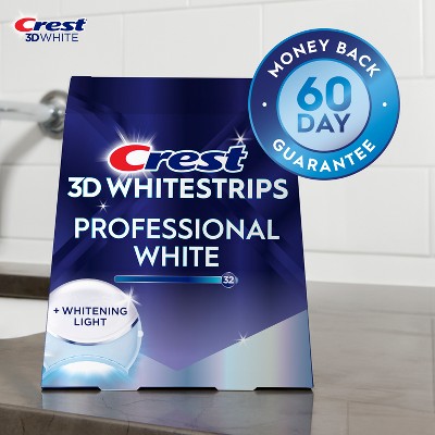 Crest 3D Whitestrips Professional White with Light Teeth Whitening Kit 19 Treatments - Imperfect Box