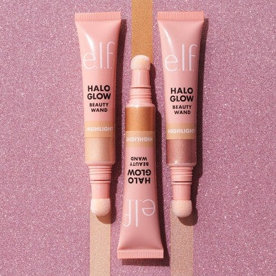 e.l.f. Halo Glow Highlighter Beauty Wand Rose Quartz 0.33 fl oz - Imperfect Box