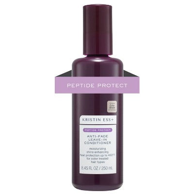 Kristin Ess+ Color Safe Leave-In Conditioner & Heat Protectant Sulfate-Free  UV Color Shield & Peptide Technology 8.45 fl oz - Imperfect Container