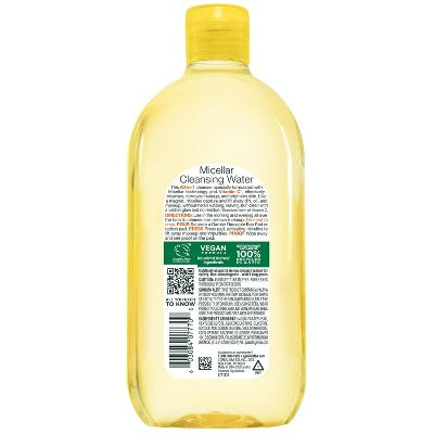 Garnier Vitamin C Brightening & Hydrating Micellar Water Makeup Remover and Facial Cleanser 23.7 fl oz - Imperfect Container