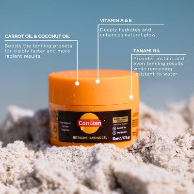 Carroten Intensive Tanning Gel Mini 1.7 fl oz - New