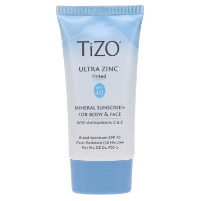 TIZO Age Defying Fusion tinted Ultra Zinc Body & Face Sunscreen SPF 40 3.5 oz - Imperfect Box