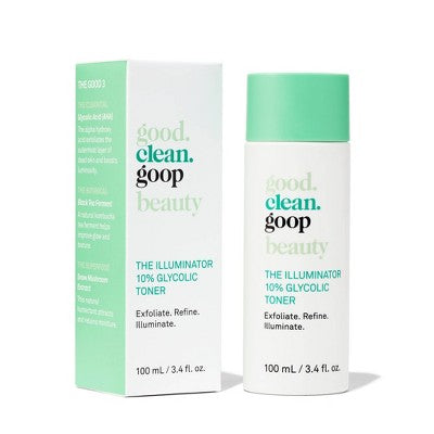 good.clean.goop beauty The Illuminator 10% Glycolic Toner with Kombucha Tea Ferment and Snow Mushroom Extract 3.4 fl. oz. - Imperfect Box