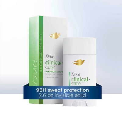 Dove Beauty Clinical 96-Hour Protection Antiperspirant & Deodorant Stick Cool Essentials 2.6oz - Imperfect Box