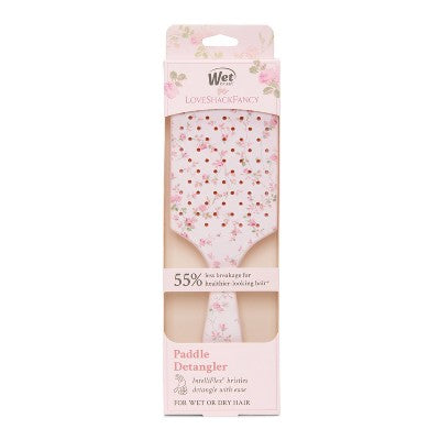 Wet Brush x LoveShackFancy Paddle Detangler Hair Brush English Ivy Pink - Imperfect Box