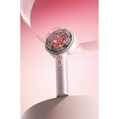 TYMO Trithera Scalp Therapy Red Light Massage Brush Hair Champagne Pink - Imperfect Box