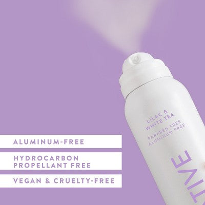 Native Spray Deodorant for Women & Men Lilac & White Tea Aluminum-Free 3.5oz - Imperfect Container