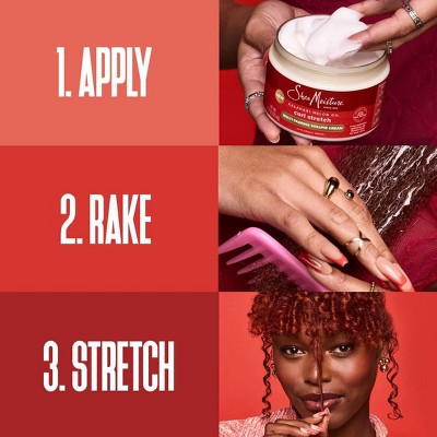 SheaMoisture Curl Stretch Multi-Tasking Volume Cream Kalahari Melon Oil & Marula Oil Infused 11 fl oz - New